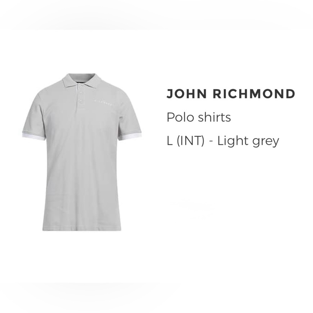 John Richmond Gray Polo Shirt Classic Style
